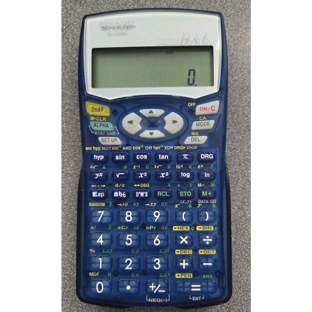 Sharp Scientific Calculator EL-531WH With Advance D.A.L Great Condition